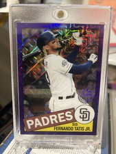 2020 Topps Silver Pack 1985 Chrome Promo Fernando Tatis Jr. #/75 Purple