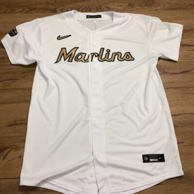 Nike MLB Miami Marlins 2022 All-Star Game Jersey White Youth Size Small S