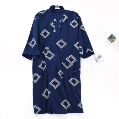 mens cotton dressing gown Designer Dressing Robe for Men