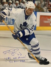 Shayne Corson Signed 8x10 Photo! Toronto Maple Leaf Legend! W/Inscriptions W/coa