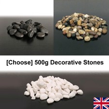 CHOOSE 500g Decorative Natural PEBBLES Stones Chippings Gravel HOME GARDEN Rocks