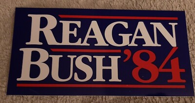 REAGAN BUSH '84 BUMPER STICKER
