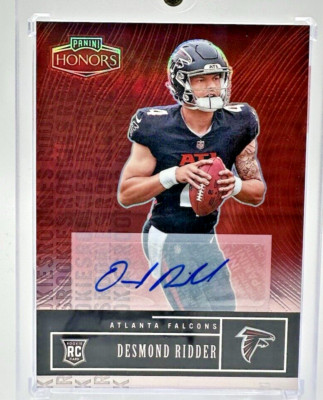 2022 Panini Honors Rookies Red Signatures /10 Desmond Ridder Rookie Auto RC