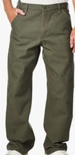 Carhartt 42x30 Loose Fit Washed Duck Utility Work Pant - IRREGULAR B11 Moss