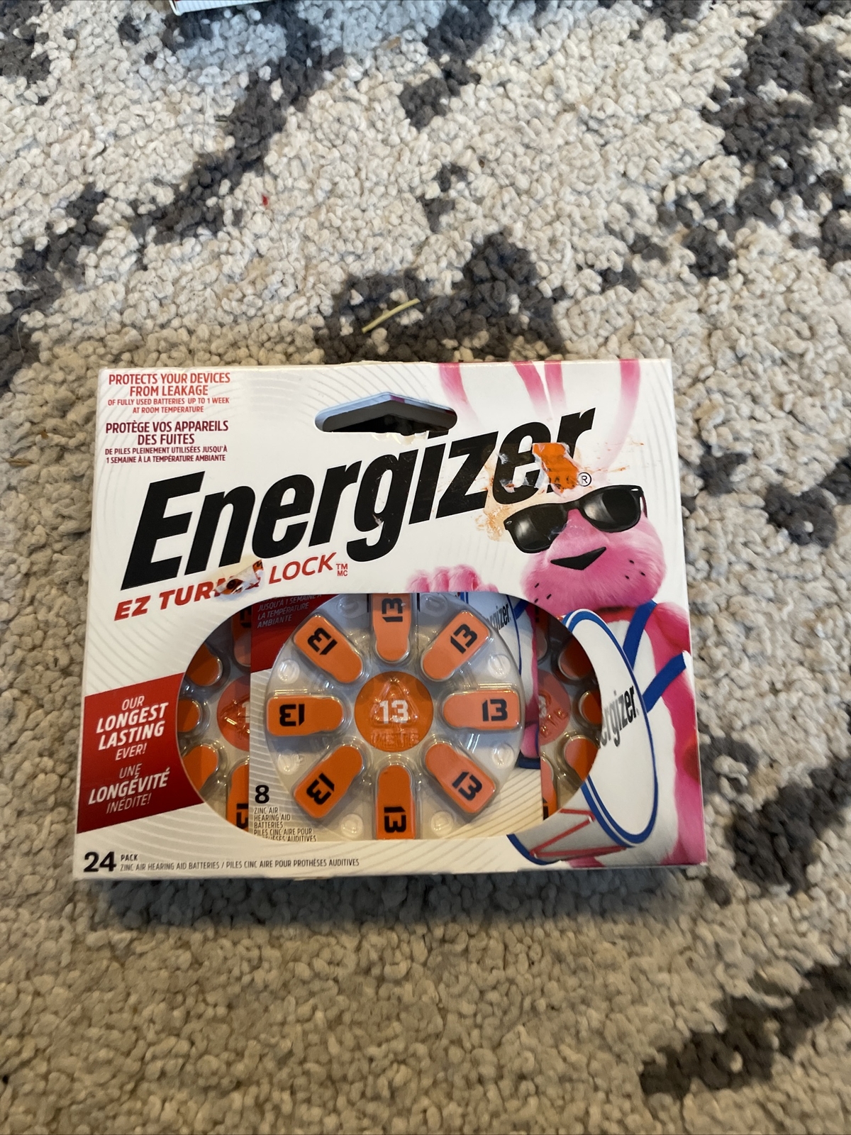 Energizer EZ Turn & Lock Size 13 Hearing Aid Batteries, 24-P