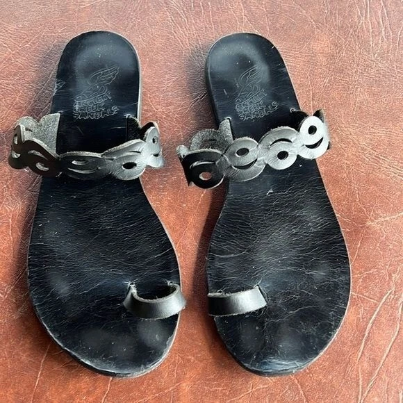 Ancient Greek Sandals Black Sandal eBay