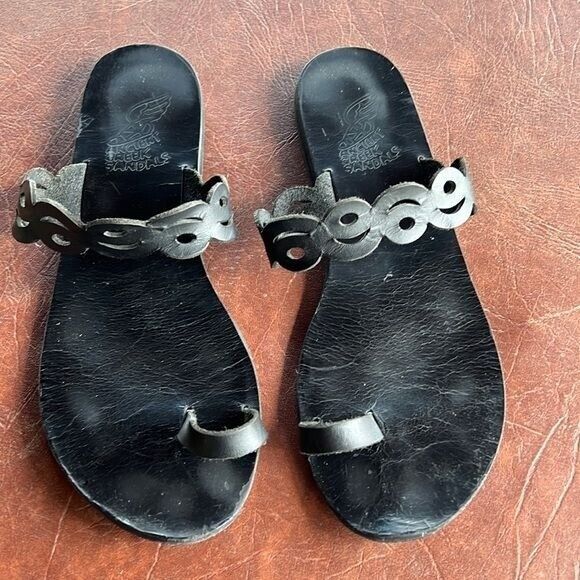 Ancient Greek Sandals Black Sandal
