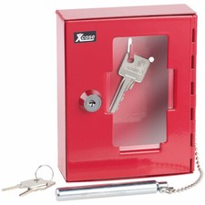 Xcase Profi-Notschl&uuml;ssel-Kasten mit Einschlag-Kl&ouml;ppel & Sicherheits-Schloss
