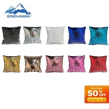 10PACK Mixed Color Sublimation Reversible Sequin Pillow Case Cover Blanks