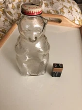 VINTAGE GRAPETTE SNOW CREST SYRUP Glass Beverage  BEAR BOTTLE BANK,SALEM MA