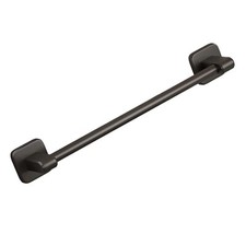 Towel Bar Self Adhesive 40CM Wall Mounted Matte Black Towel Holder For Bathroom