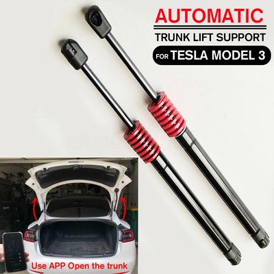 2X Automatic Luggage Lift Support Pneumatic Rear Trunk Struts For Tesla Model 3