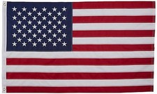 3' X 5' 3x5 USA American Flag Embroidered Stars Sewn in Stripes Nylon NEW USA
