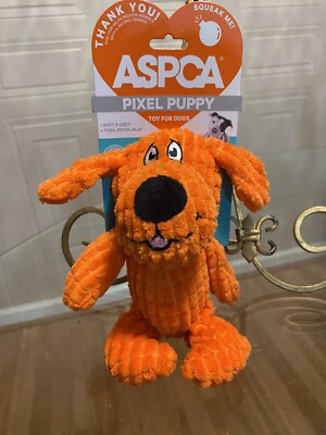 ASPCA Halloween Small Pixel Pup -  Squeaky Dog Toy 8 