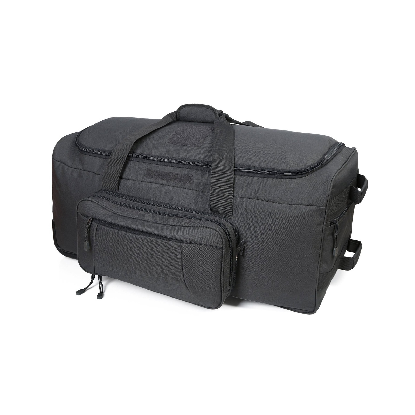 Military Wheeled Deployment Duffle Bag - Heavy-Duty Large Tactical Gear (FBM-GRAY)