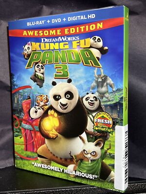 Kung Fu Panda 3 (Blu-ray/DVD, 2016, 2-Disc Set) 24543098164