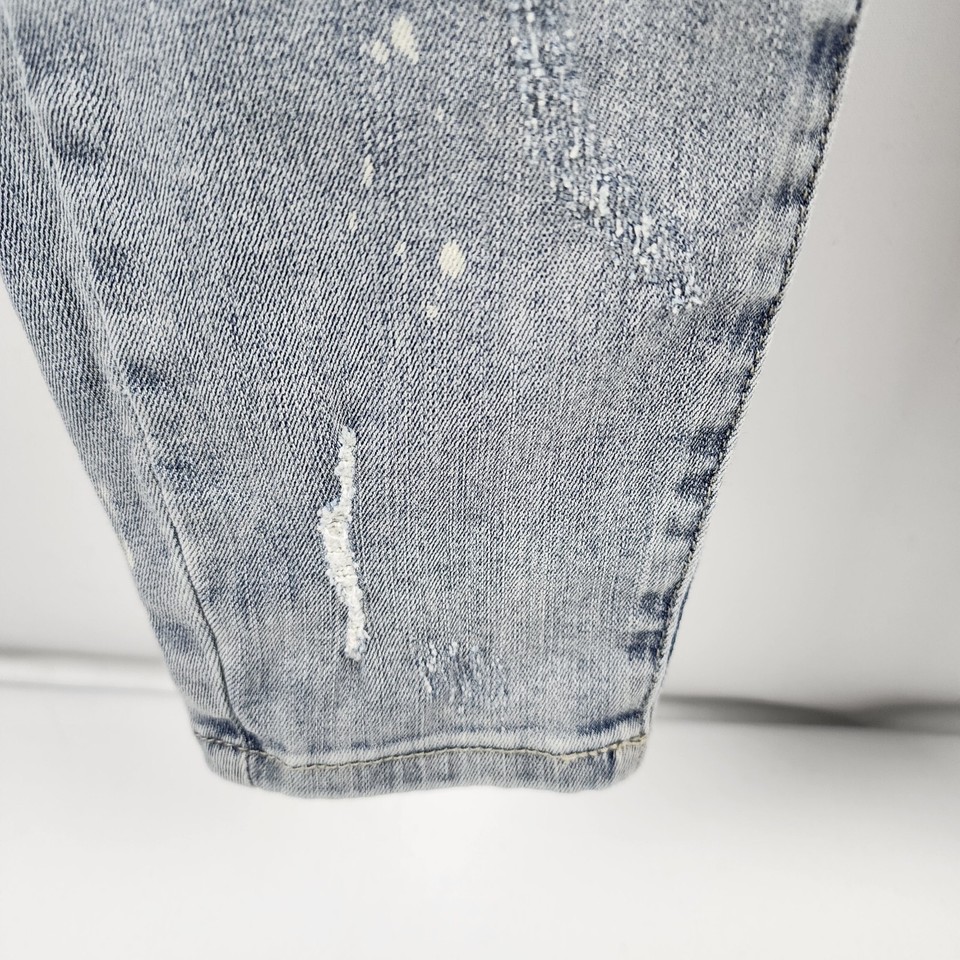 Judy Blue Jeans Women 9/29 Lace Patch Distressed Skinny Mid Rise