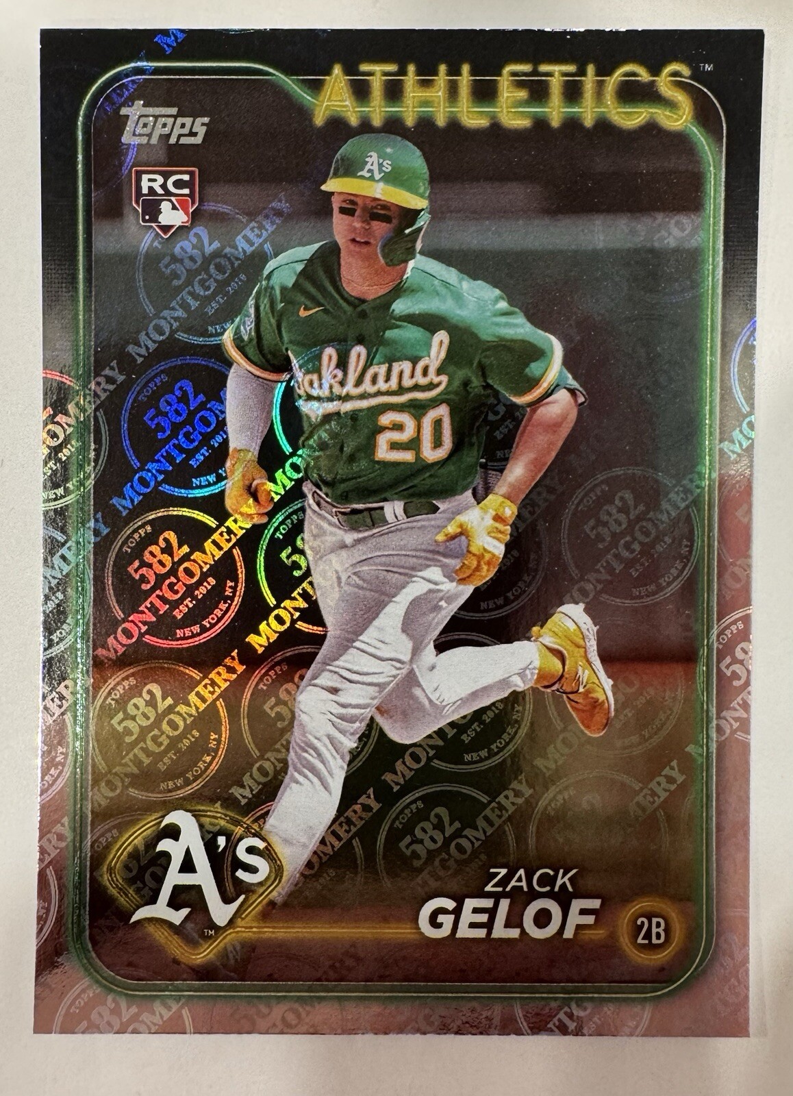 Zack Gelof 2024 Topps Montgomery Club 582 Rookie Exclusive Foil Card RC #166