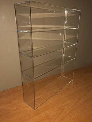 305Displays Acrylic Countertop Display Showcase 19''w x 5''d x 24''h w/3 Shelves