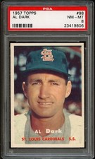 BB - 1957 Topps - #98 - Al Dark - PSA 8 - NM-MT