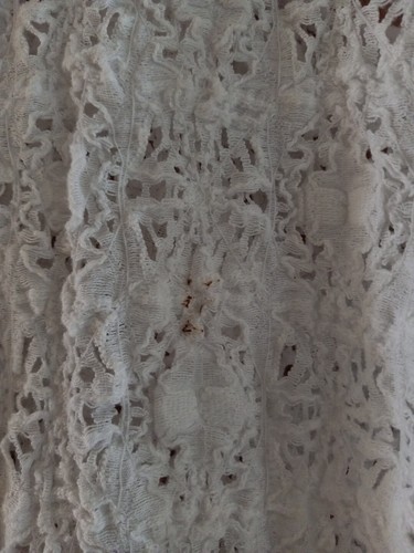 Lucky Brand Women’s Size Large Open Knit Crochet Lace White - Picture 2 of 4