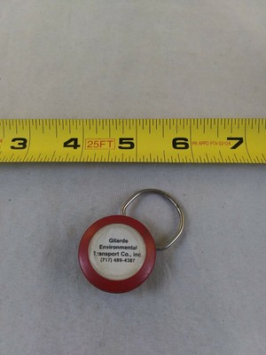 Vintage GILARDE Environmental Transport Company Keychain Key Ring Chain *QQ61