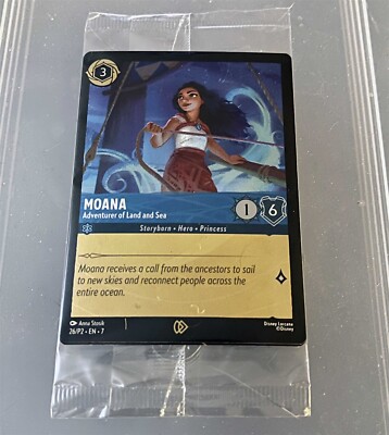 Disney LORCANA TCG MOANA Adventurer of Land and Sea #26/P2 promo CINEMARK | eBay Disney LORCANA TCG MOANA Adventurer of Land and Sea #26/P2 promo CINEMARK | eBay