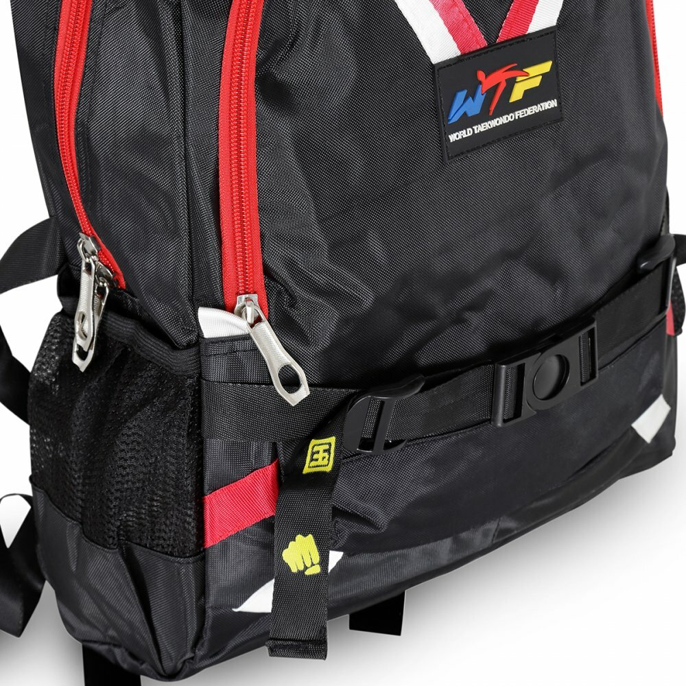 WTF Approved Taekwondo Kids Backpack Black Kit Bag Childrens TKD