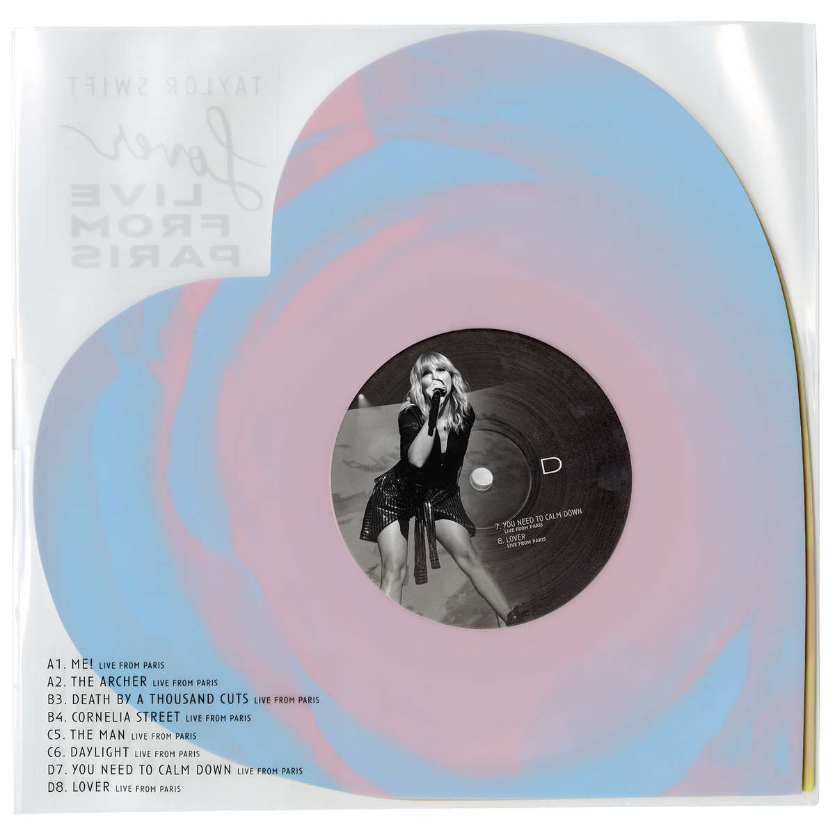 Taylor Swift Lover (Live From Paris) Heart Shaped Vinyl IN HAND
