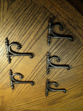 Antique Single Metal Decorative Corner Bracket 2-13/16" Tall 5 Pieces