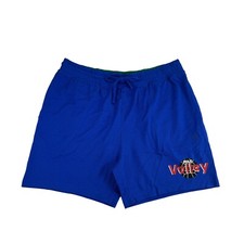Polo Ralph Lauren Mens Cotton Waffle Knit Graphic 6" Shorts Blue L