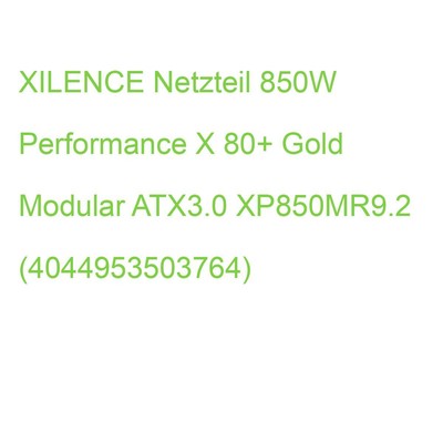 XILENCE Netzteil 850W Performance X 80+ Gold Modular ATX3.0 XP850MR9.2 (40449535