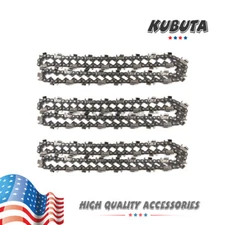 3PCS 20" inch Chainsaw Saw Chain 0.325" Pitch .058 Gauge 76DL Chain