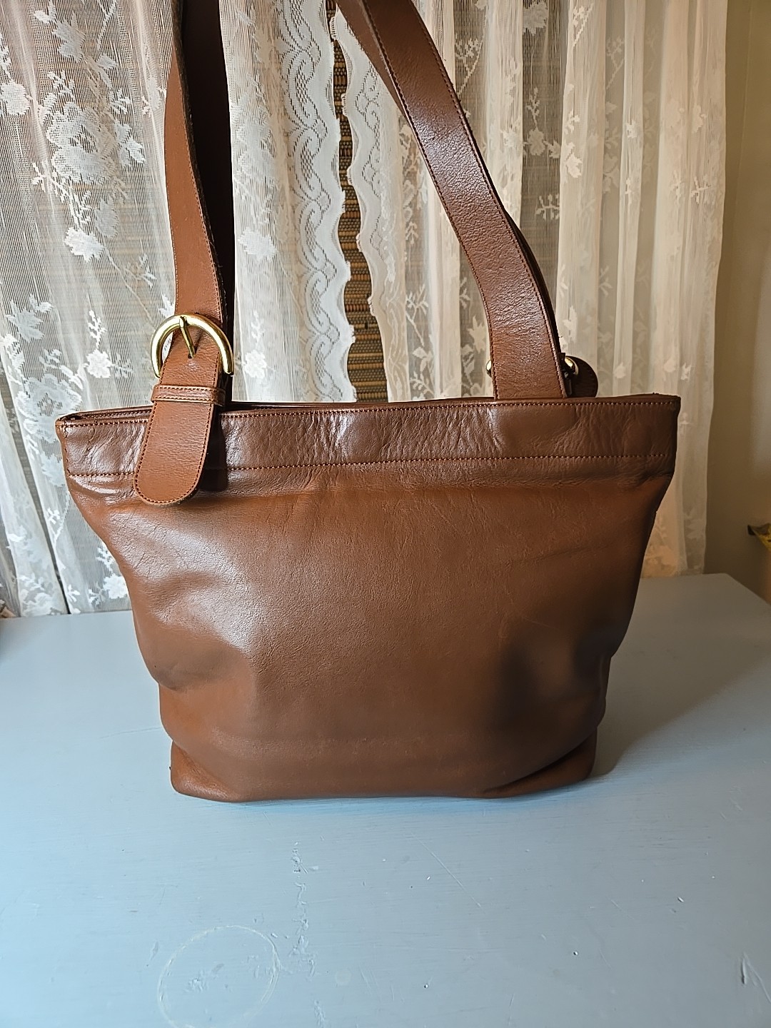 Vintage COACH British Tan Leather, Soho Lafayette Shoulder Bag, 4140 90s USA
