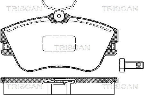 Triscan Bremsbelagsatz Scheibenbremse 8110 29001 FüR VW Transporter Multivan T4-image