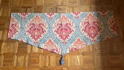 Traditions by Waverly Moira Glory 50'' Pointed Tassel Valance Red Multi Boho Chic