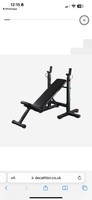 Tiltable Weights Bench with Collapsible Pegs - Bench Press Fold