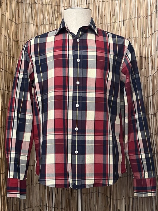 UNTUCKit Mens LS Button Up Shirt-Medium-100% Cotton 