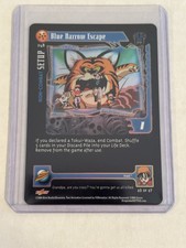 Dragon ball GT Dbz Ccg Tcg Blue Narrow Escape Flat Foil Unlimited Ultra Rare UR