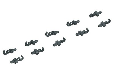 Märklin H0 E282390 - 10x Haken schwarz Kupplung Attrappe 9/36