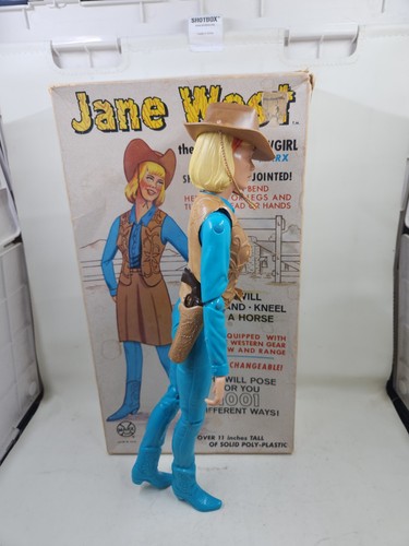 Vtg Marx Jane West Movable Cowgirl Figure Doll 2067 in Original Box Johnny L3104 - Picture 15 of 24