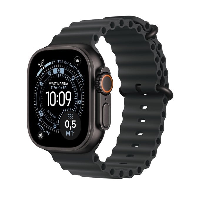 Apple Watch Ultra 3 GPS + Cellular 49mm Black Titanium Case with Black Ocean Ban