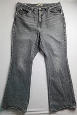 Levi's 70's High Flare Jeans Womens 16W Black High Rise Retro Casual Premium