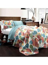 Layla Quilt Yellow/Gray 3Pc Set Full/Queen Fall Decor