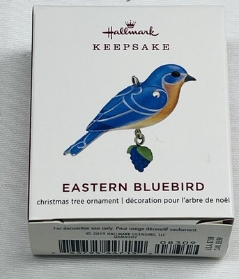 Hallmark Keepsake Ornament Miniature Mini 2019 Eastern Bluebird Beauty of Birds