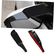 2PCS Car Rearview Mirror Rain Eyebrow, PVC Waterproof Side Mirror Rain Black