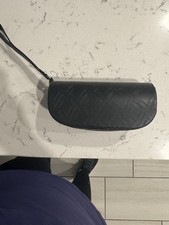 Oakley Authentic Women's Black Leather Zippered Sunglass Soft Case w/Wrist Strap