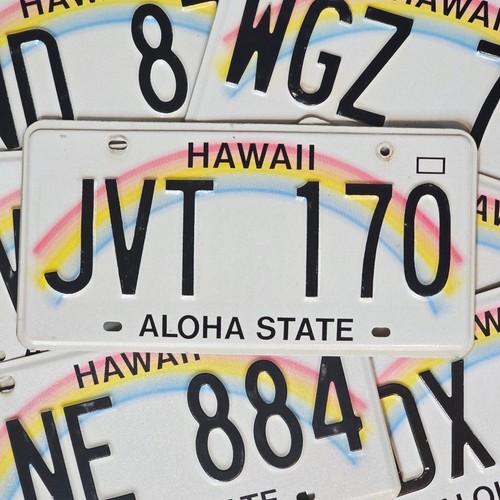 One Hawaii Rainbow License Plate 🔥FREE📬🔥 Nice Random Aloha State HI Tag