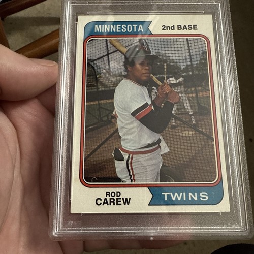 1974 Topps #50 ROD Carew Minnesota TWINS PSA 6 HOF MVP .328 Career 7xBatCh 4xOBP - Bild 2 von 10