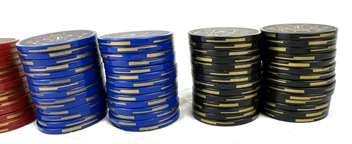 Pro Players ( PP ) Poker Chip Set 4 Colors, Orange, Blue, Black, Red, Free Shipp - Picture 9 of 13
